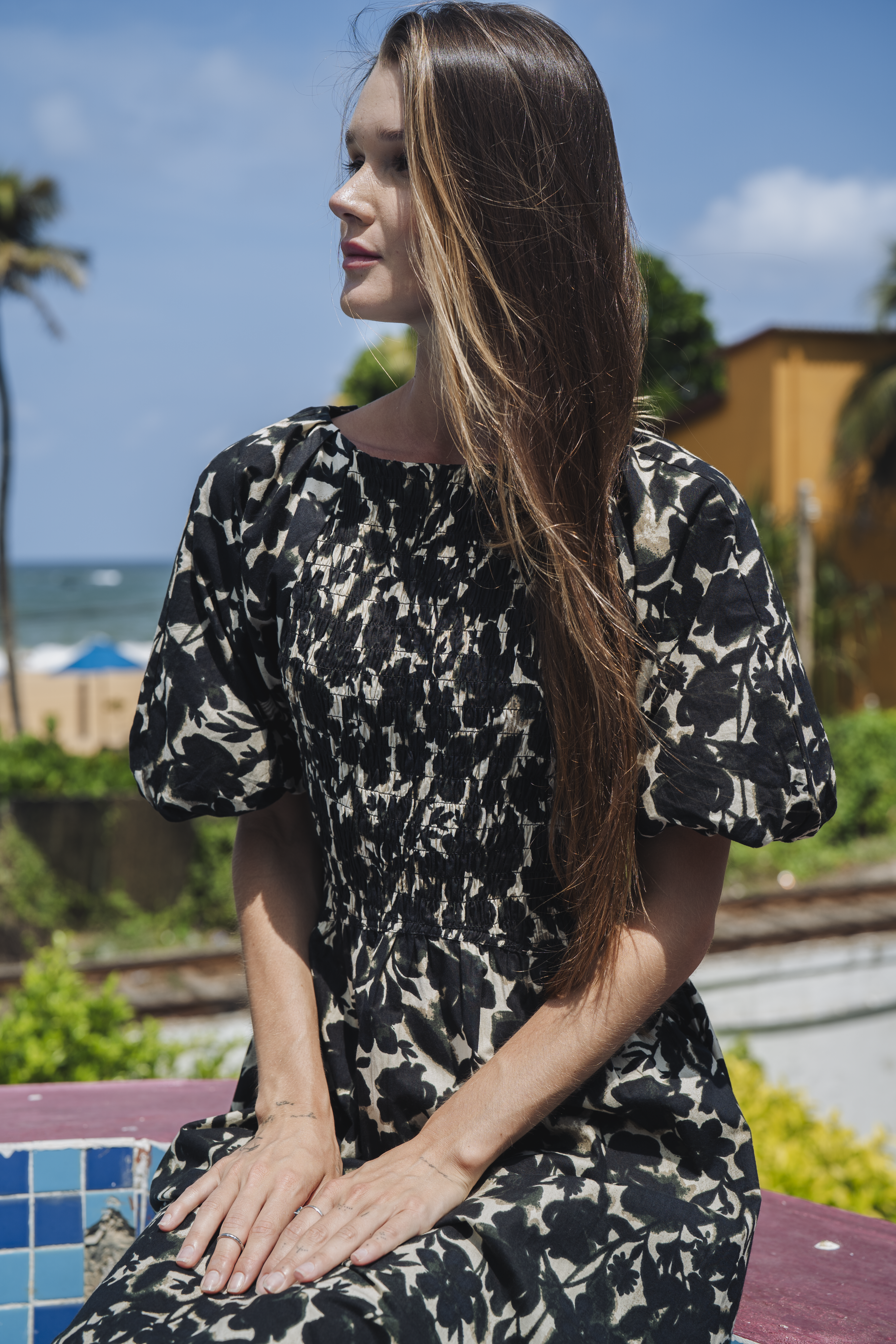 Zoey and Leelo (Floral Smocked Dress)