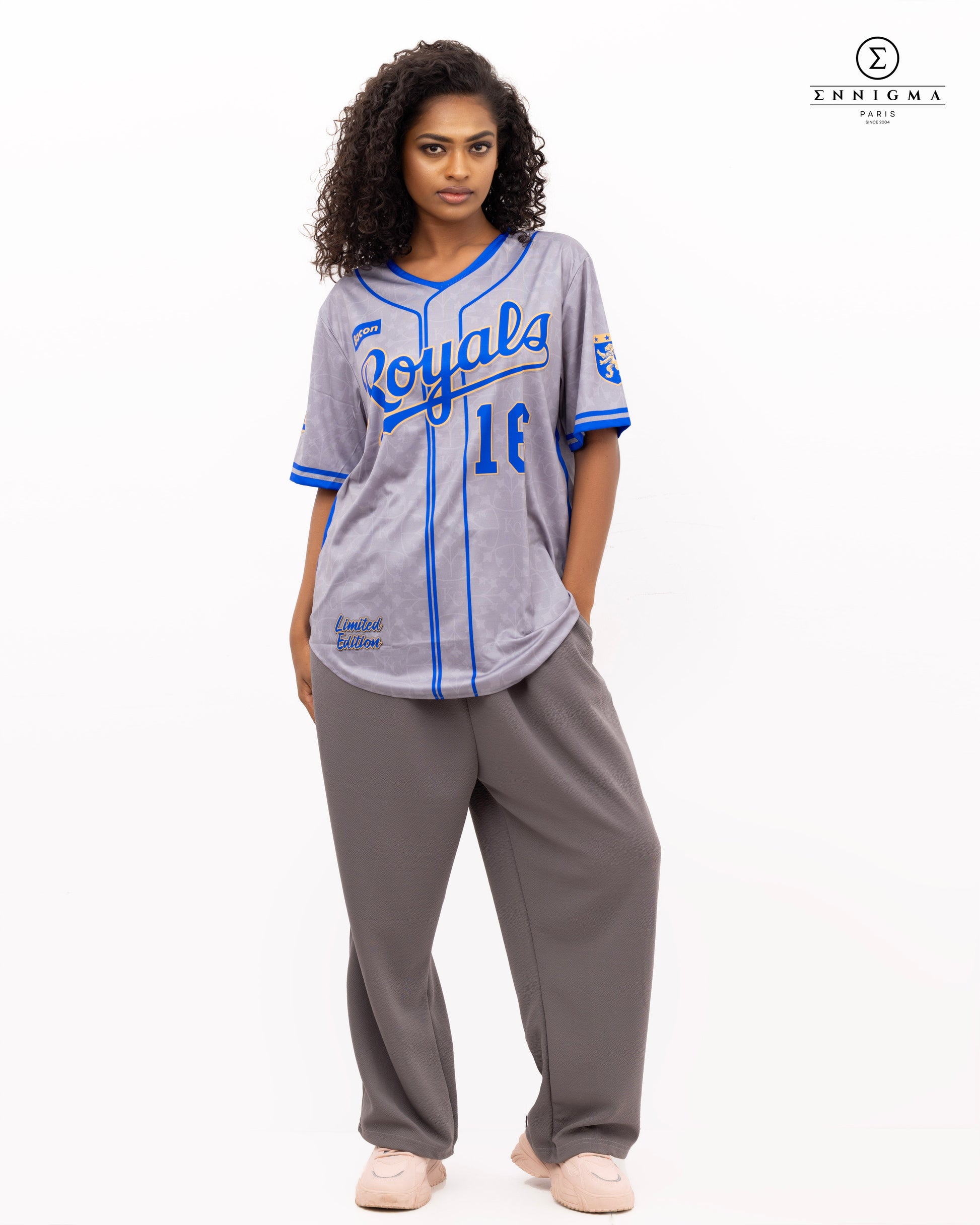 Grey “Royals” Baseball Jersey Tee