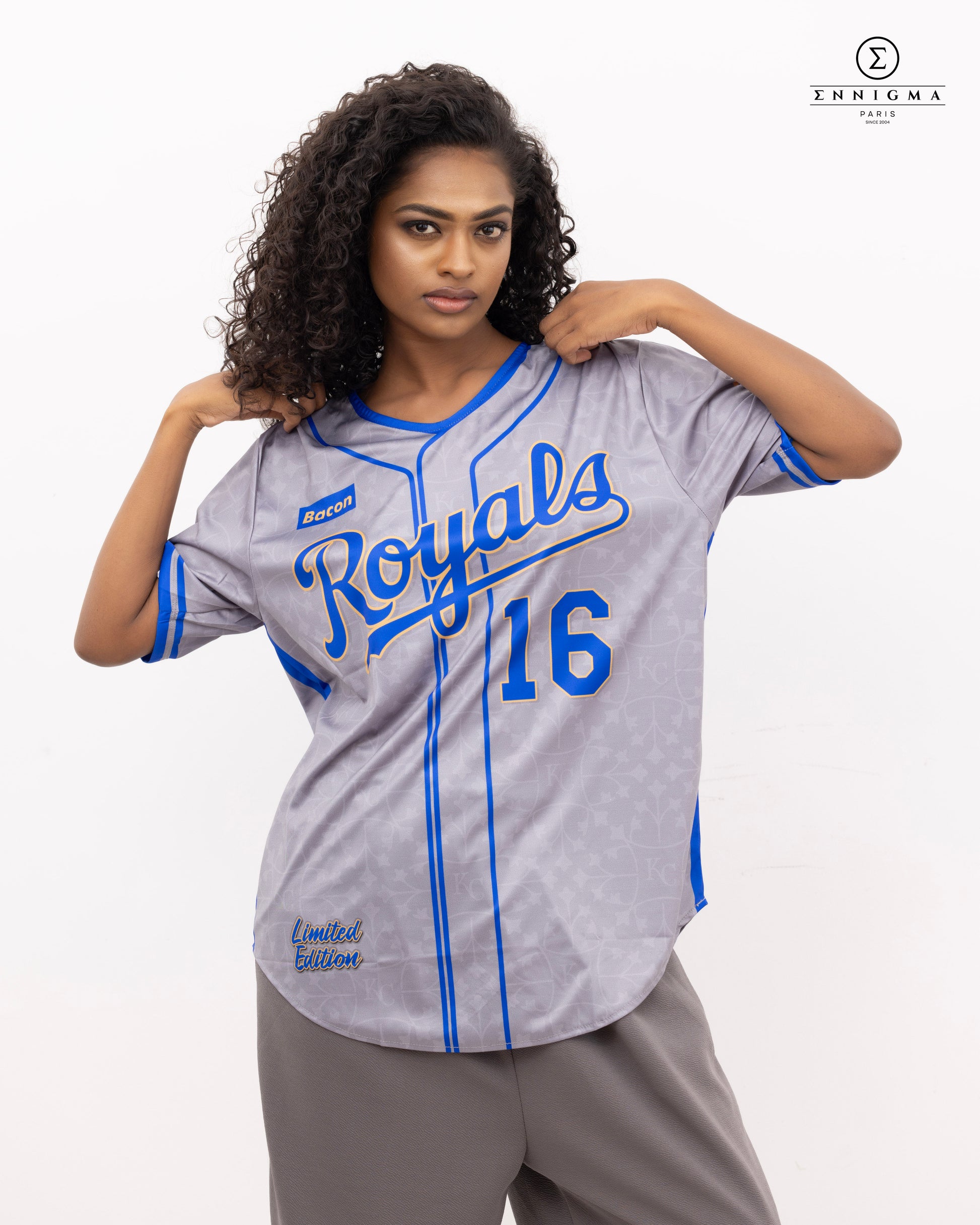 Grey “Royals” Baseball Jersey Tee