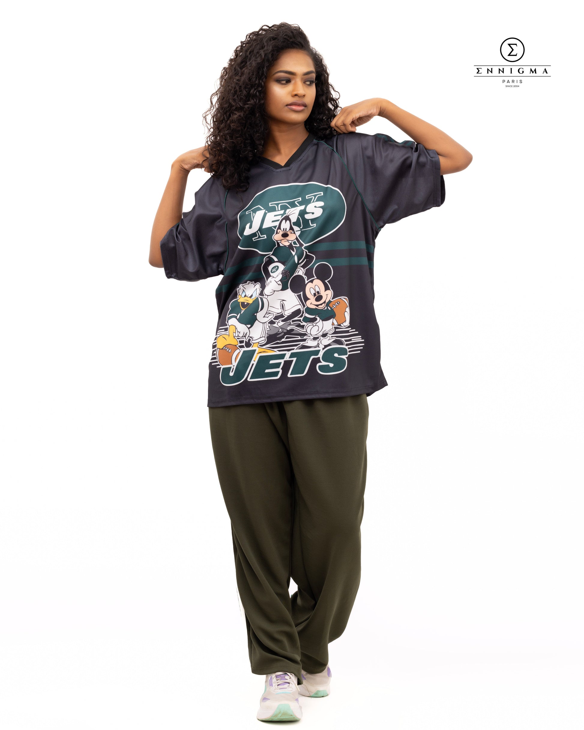Vintage Jets Graphic Oversized Jersey Tee