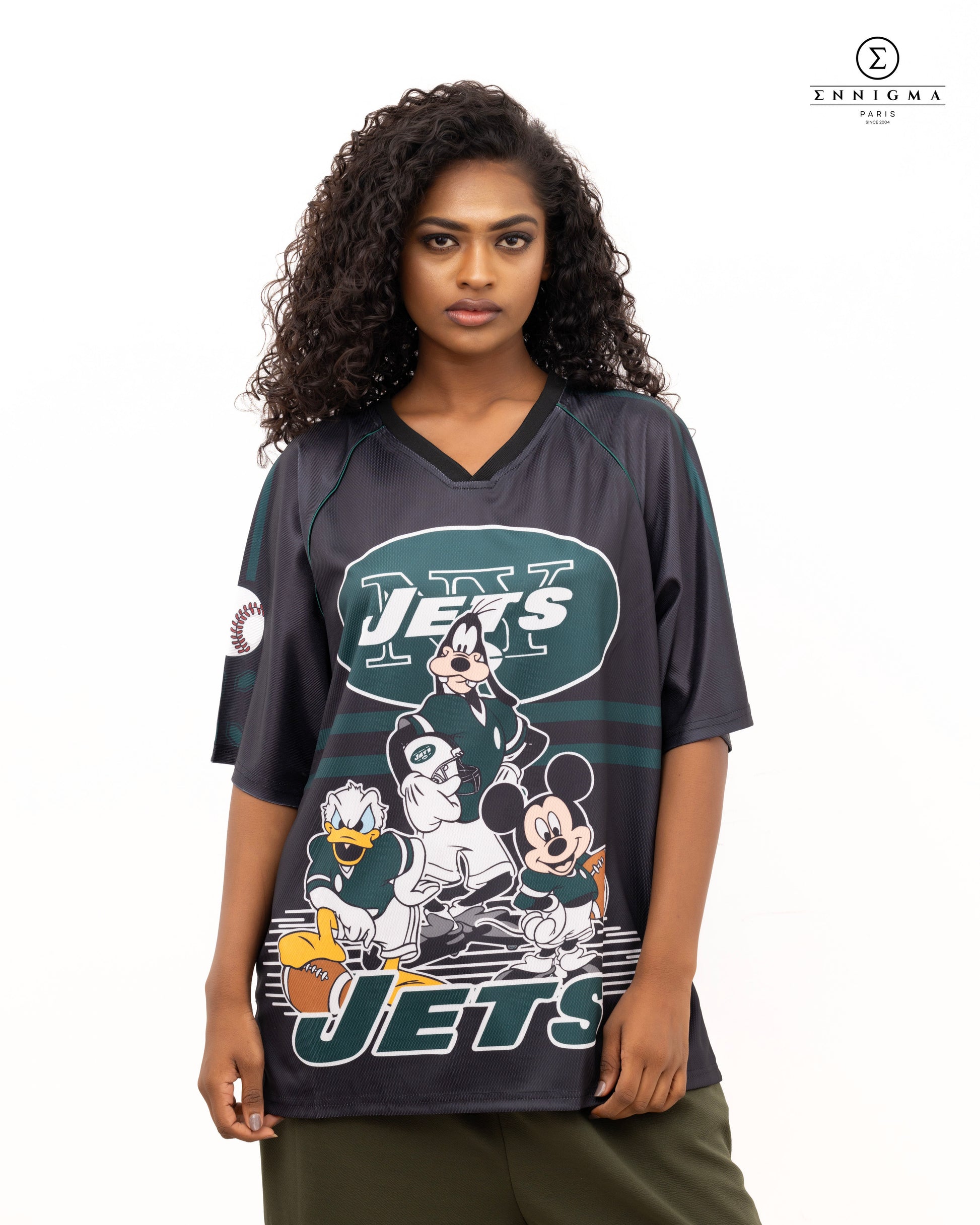 Vintage Jets Graphic Oversized Jersey Tee