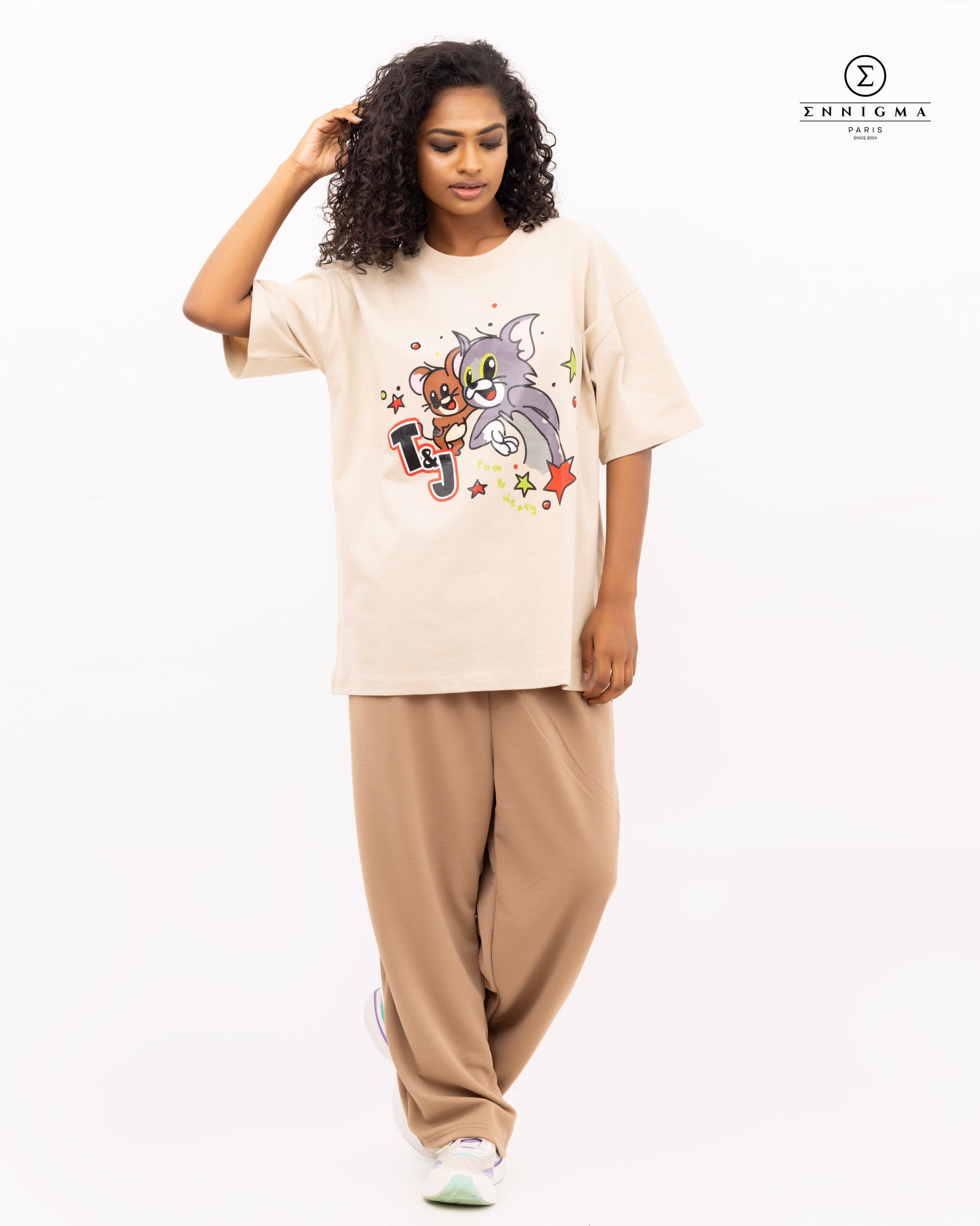 Tom & Jerry Oversized Graphic Tee