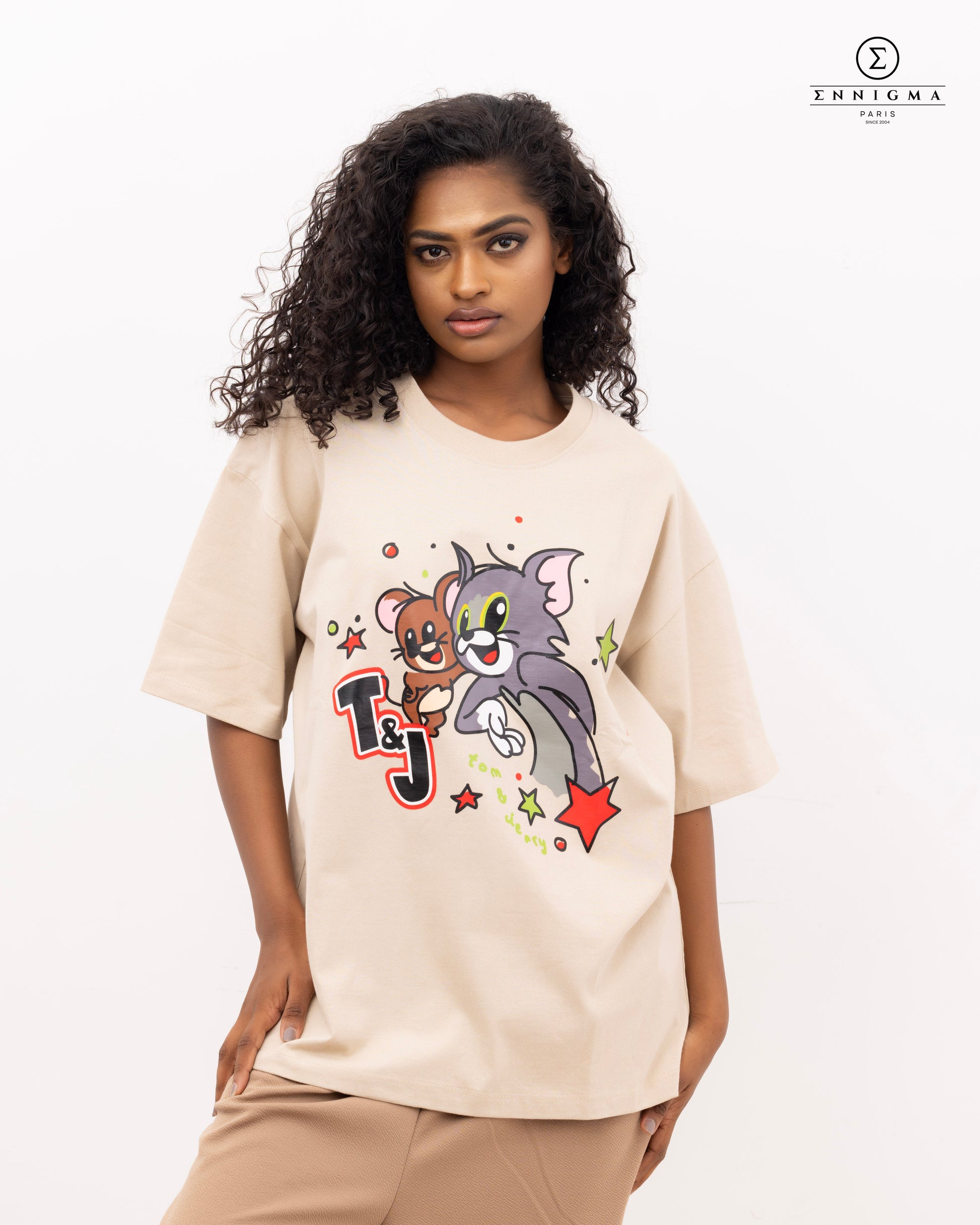 Tom & Jerry Oversized Graphic Tee