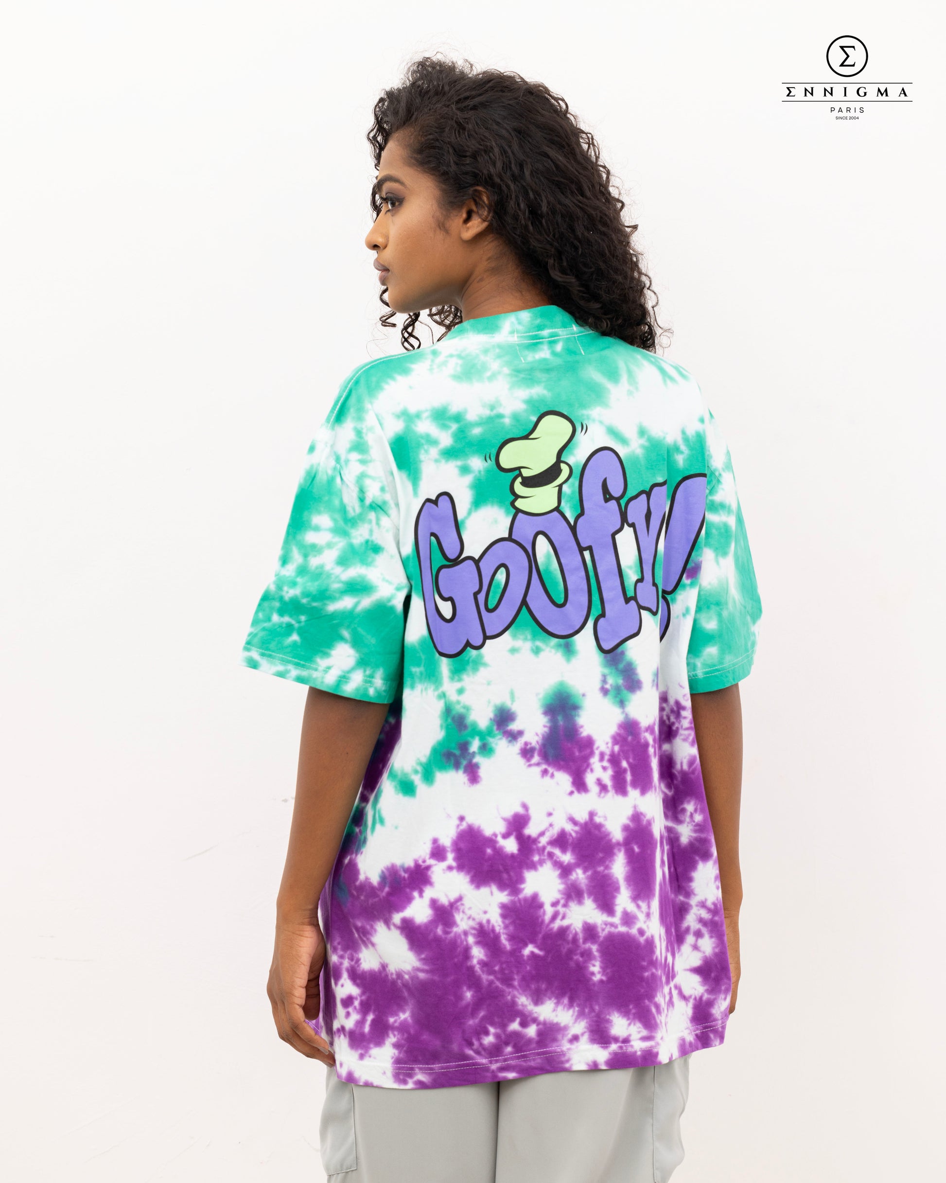Goofy Tie-Dye Oversized Graphic Tee