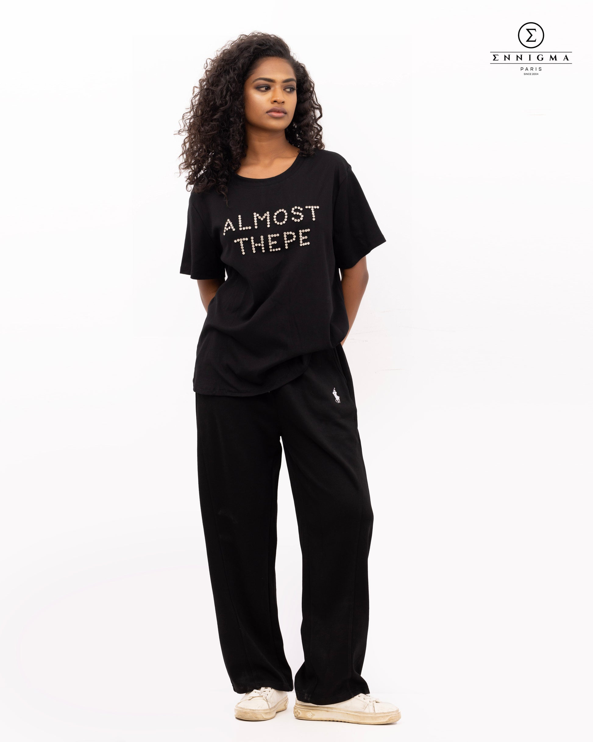 "Almost There” Rhinestone Embellished Tee