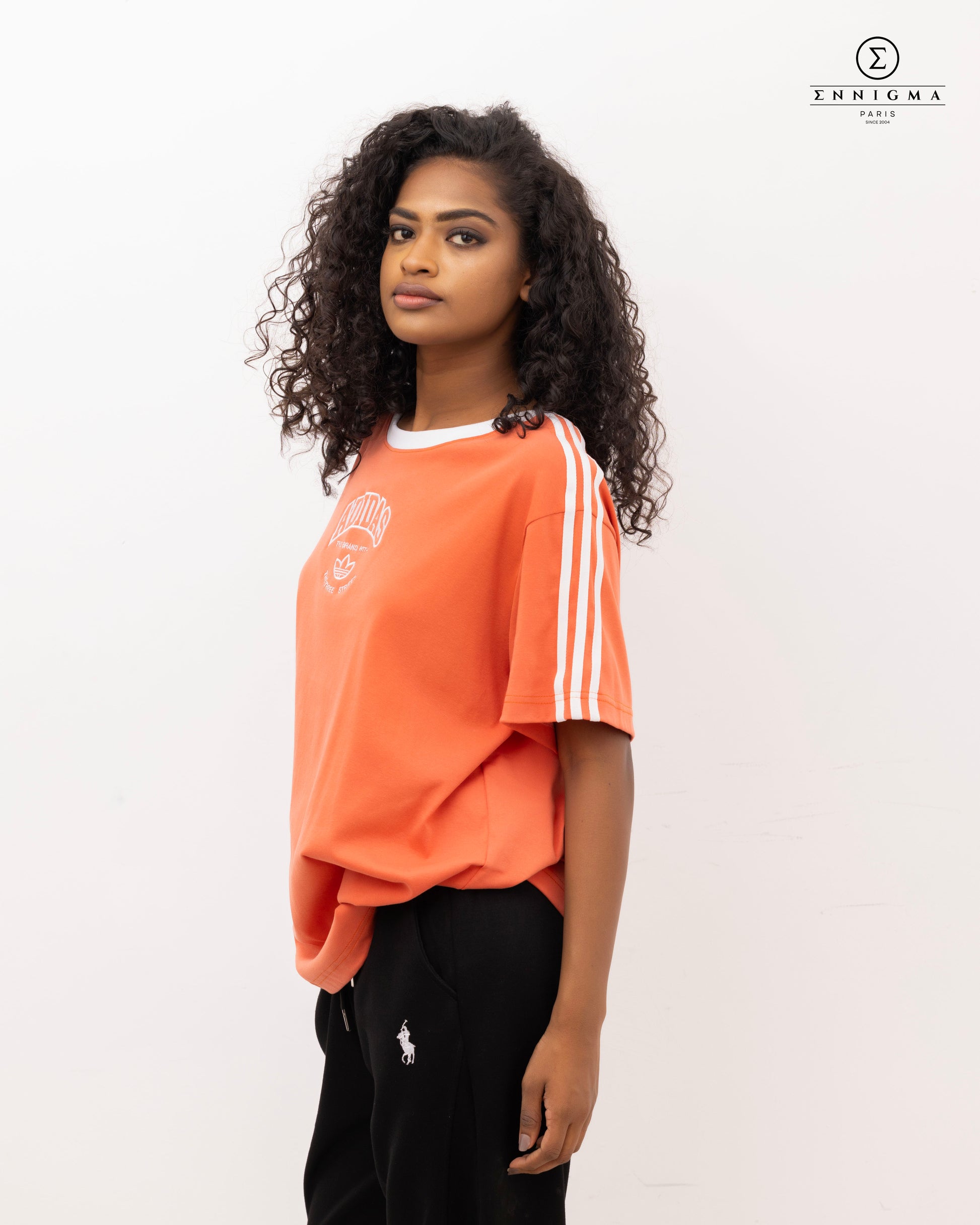 Adidas Tee with White Collar