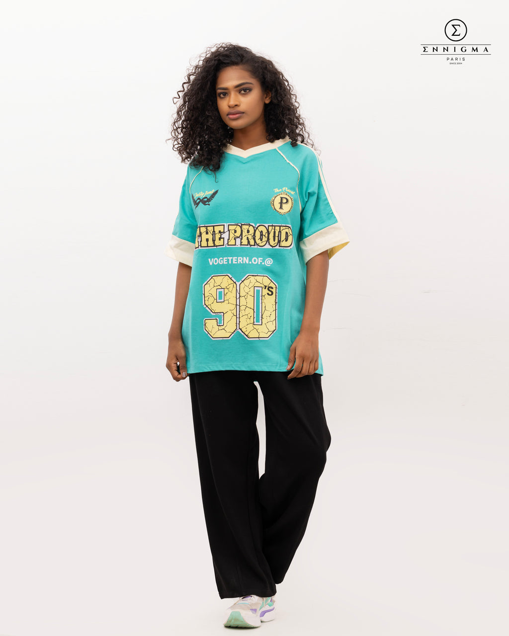 Turquoise "The Proud 90's" Graphic Tee