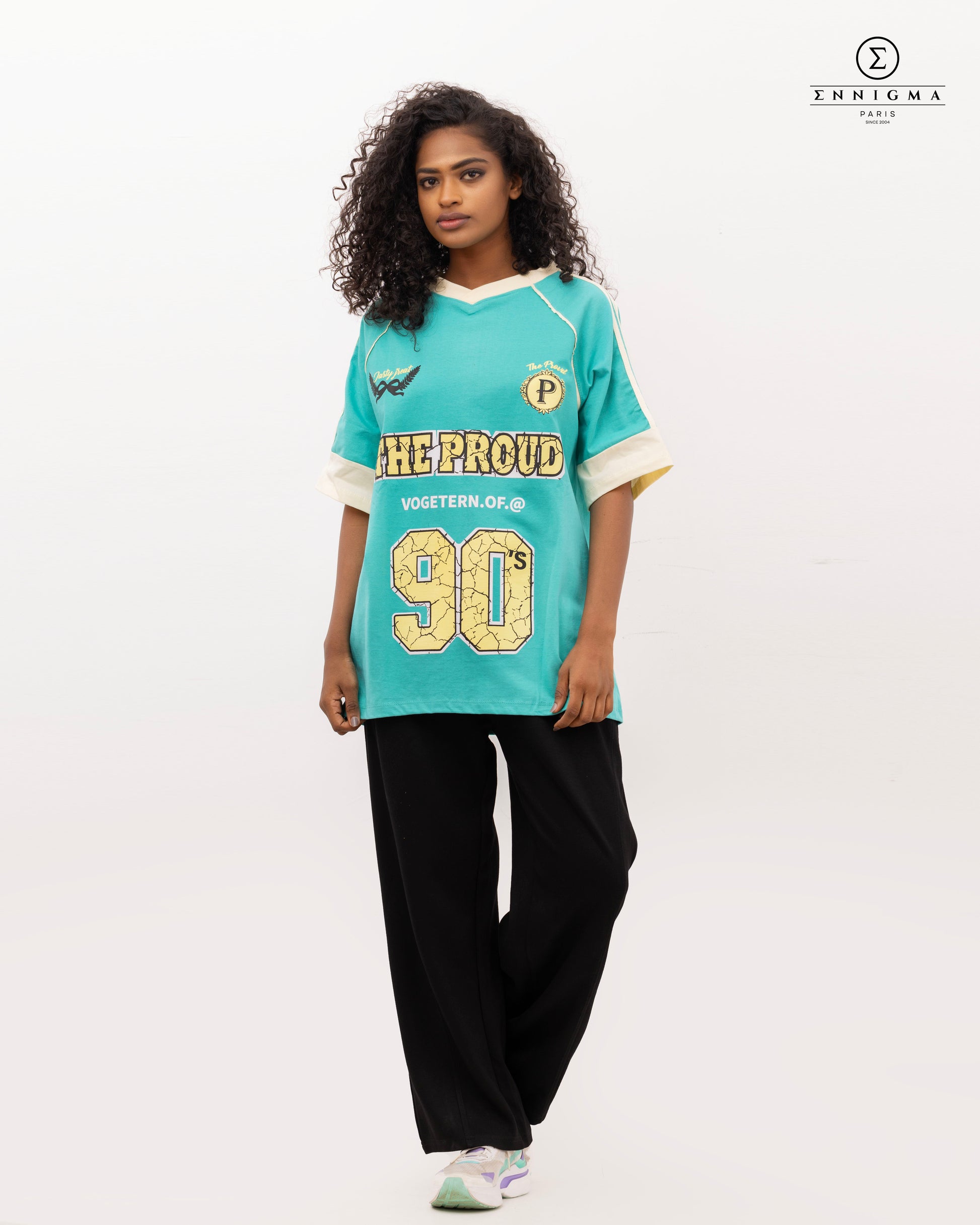 Turquoise "The Proud 90's" Graphic Tee