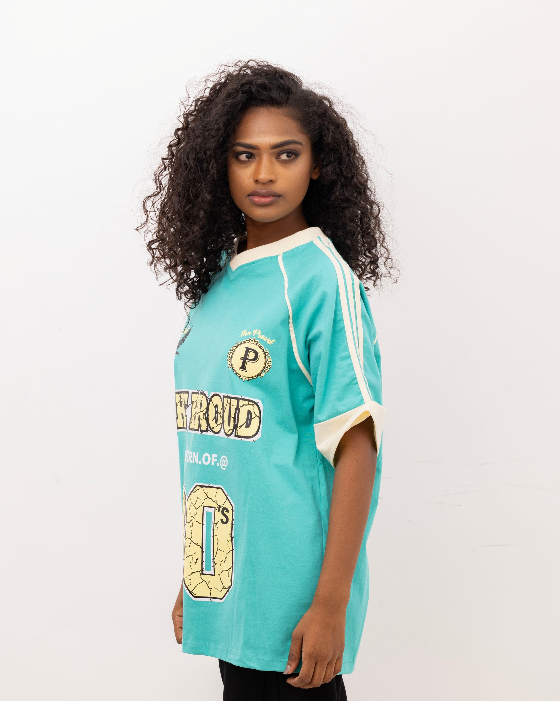 Turquoise "The Proud 90's" Graphic Tee
