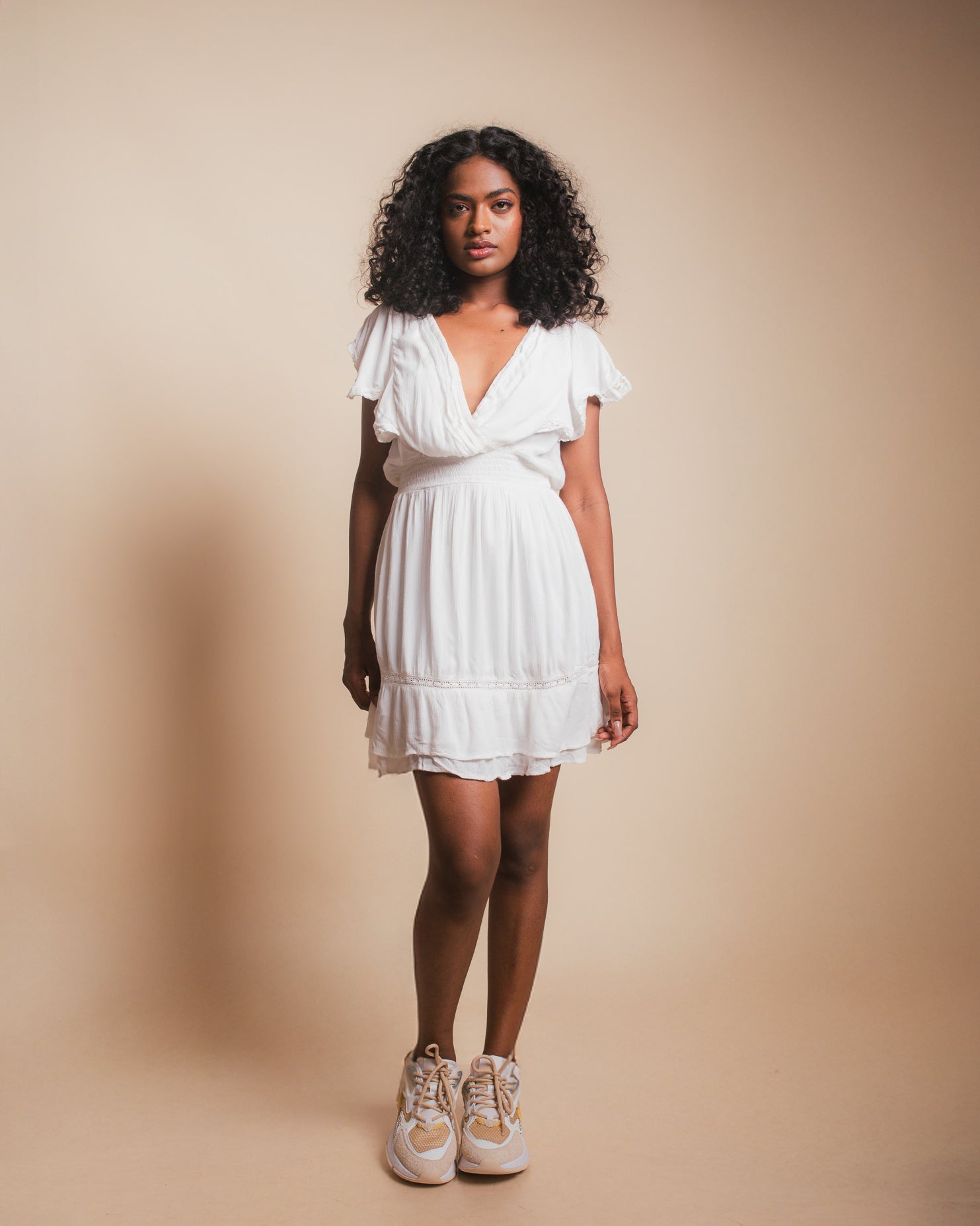 White Short Dress