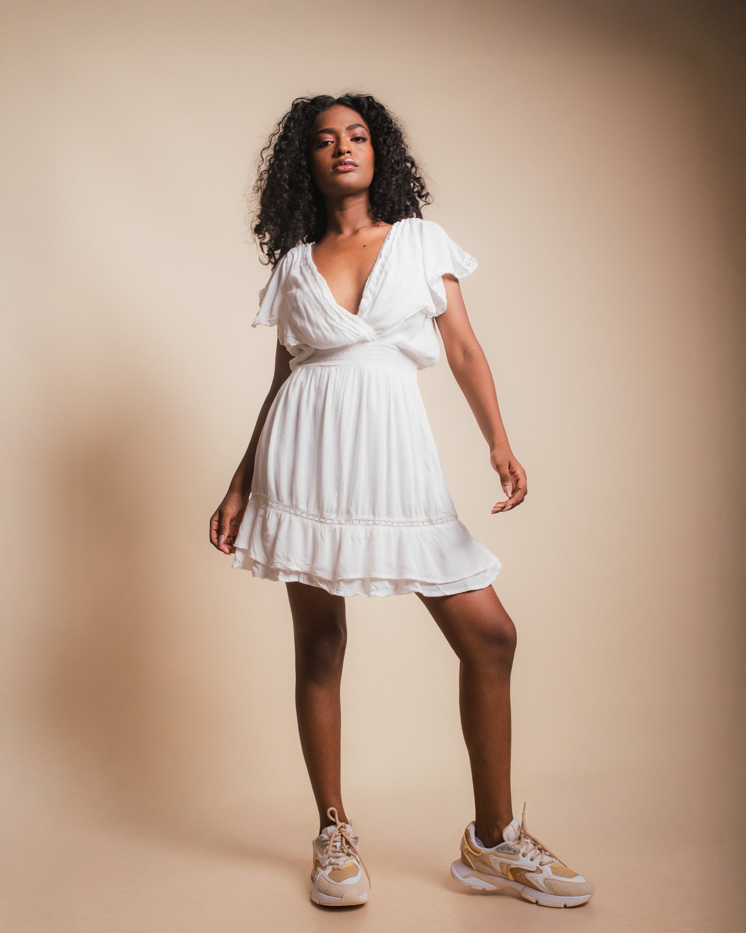 White Short Dress