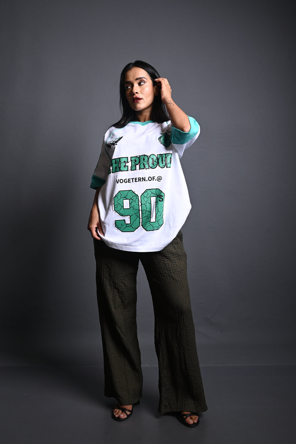 THE PROUD 90s” Varsity Graphic Tee