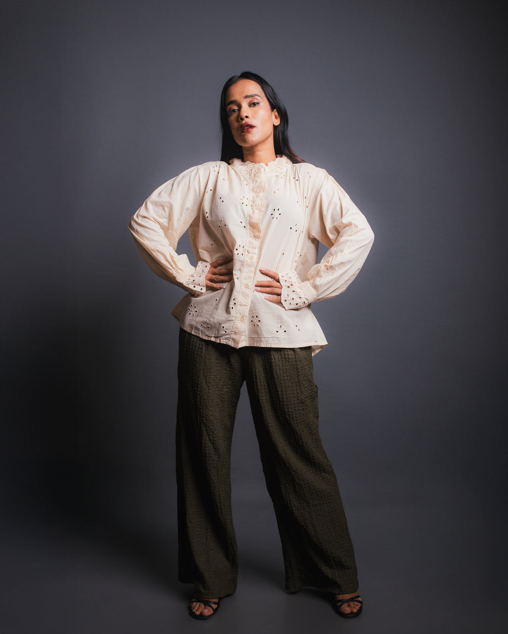 Frill Cut Blouse