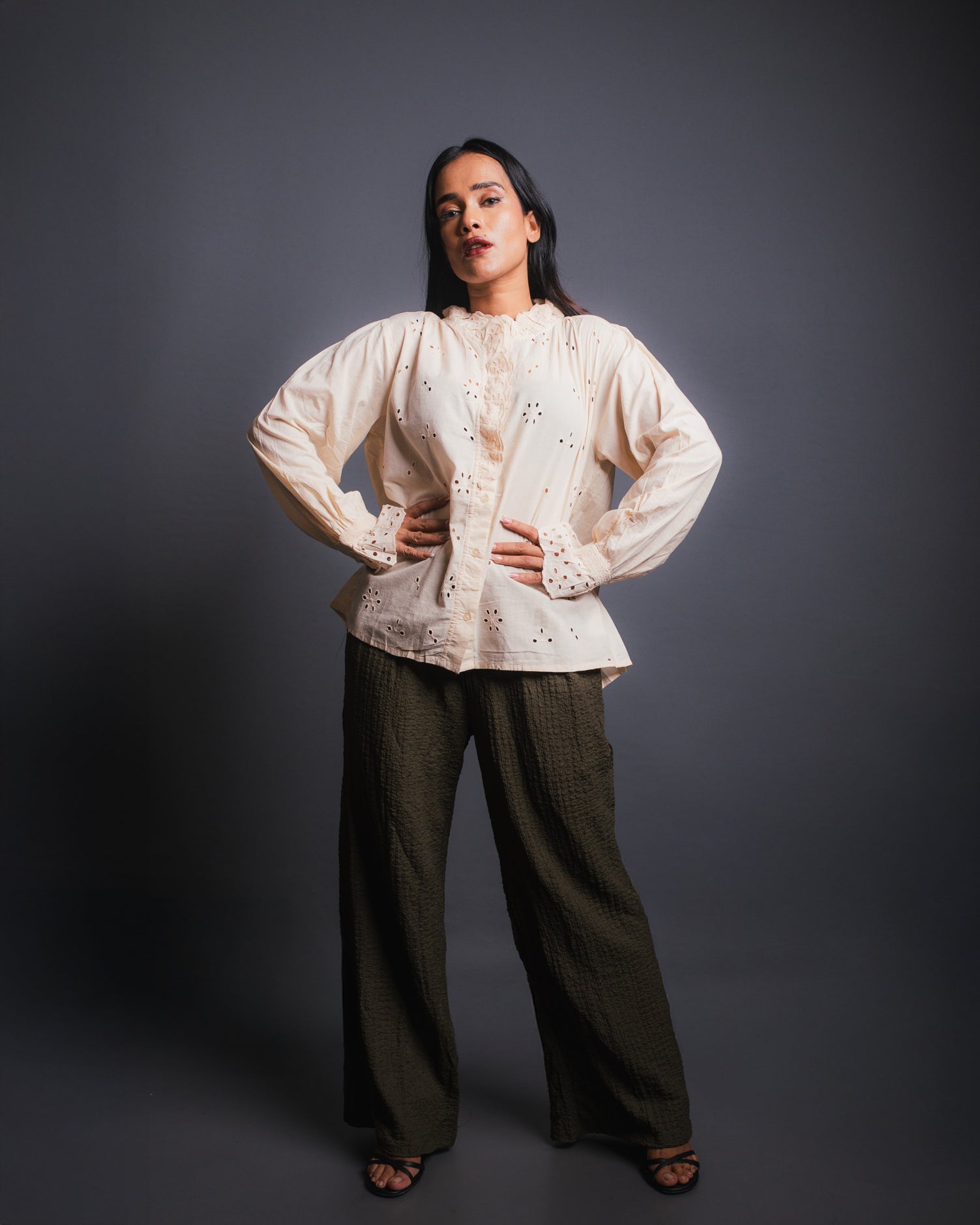 Frill Cut Blouse