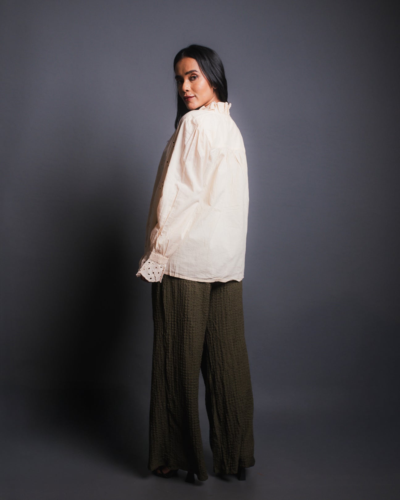 Frill Cut Blouse