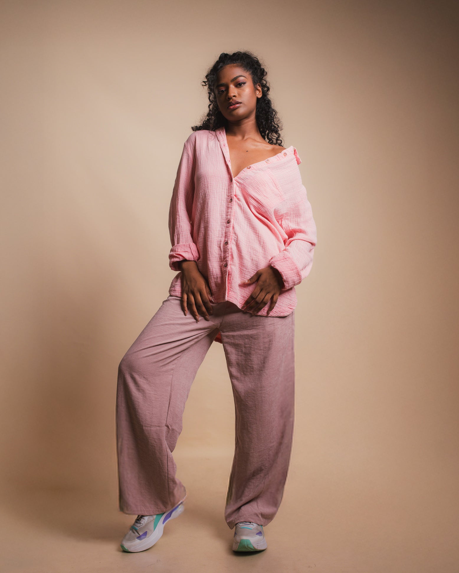 Pink Oversized Shirt