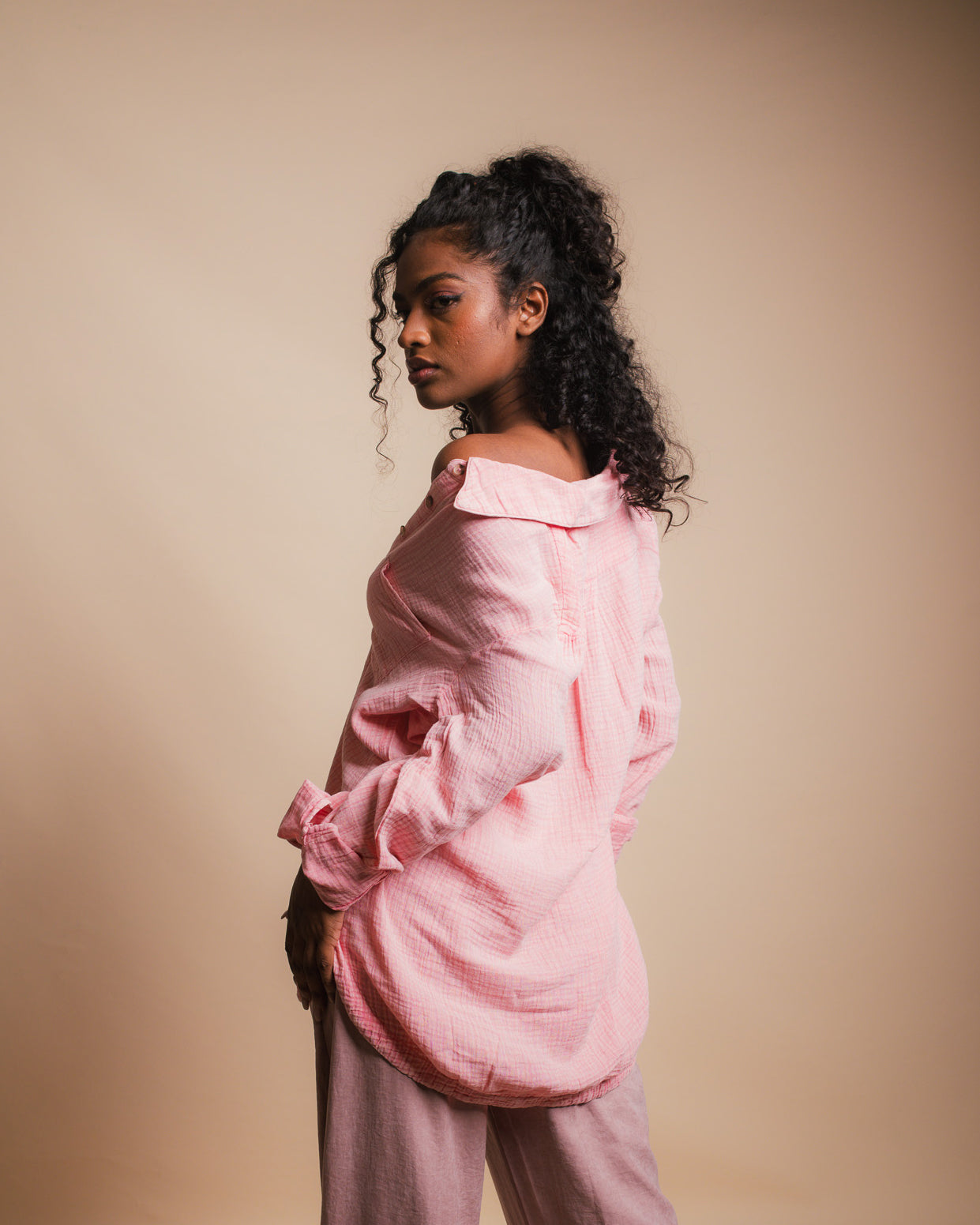 Pink Oversized Shirt